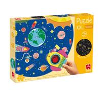 Goula - Puzzle XXL Spaziale - per Bambini in Grande Formato - svolta Magica - Fosforescente - Si Illumina al Buio - Scopri Le Stelle nascoste con Il Razzo - 25 Parti- dai 3 Anni in su