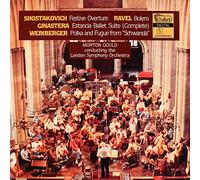 Gould, London Symphony Orchestra - Shostakovich: Festive Overture, Ravel: Bolero; Estancia; Weinberger Polka. Gould. LP