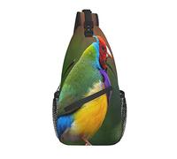 Gouldian Finch Bird Cross Chest Bag Zaino diagonale con tracolla Borsa a tracolla da viaggio Zaini da escursionismo per uomo Donna