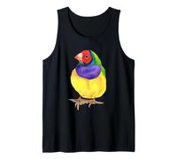 Gouldian fringuello Acquerello Uccello colorato Canotta