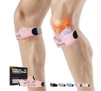 GOUNOD Osgood Schlatter - Confezione da 2 cinghie di supporto per tendine rotuleo, in silicone, per alleviare il dolore al ginocchio, per pallacanestro, saltatori, tendinite, corsa, escursionismo