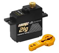 GOUP RC 21G Micro Digital Full Metal Gear Micro Servo con 25T Servo Braccio per 1/14 1/16 1/18 RC Crawler Aggiornamento Auto Servo Parti Modello Barca Aereo Robot (1PC)