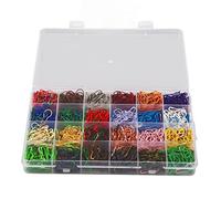 Gourd Shaped Security Pins 1200PCS | 24 Color Iron Marker Tag Pins for Clothing/Blankets/Crafts | Sturdy Secure Fasteners for DIY & Sewing