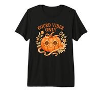 Gourd Vibes Only Cute Boho Hippie Pumpkin Fall Estetica Maglietta Premium