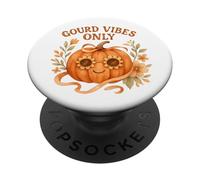 Gourd Vibes Only Cute Boho Hippie Pumpkin Fall Estetica PopSockets PopGrip Adesivo