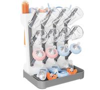 GOURDBRO Scola Biberon Grande, Supporto Verticale per Scolabiberon, Rastrelliere Asciuga Biberon per Scolabiberon e Accessori per Neonati, Scaffale di Essiccazione Della Biberón Del Bambino