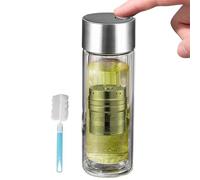 Gourde Infuseur À Thé 400 Ml | Tazza Isotherme Double Paroi Avec Filtre & Bouchon Magnétique | Résiste À 120°C | Hydratation Maison, Bureau, Transport, Voyage, Extérieur, Sans Fuite