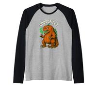 Gourdzilla Kaiju Costume di Halloween Zucca Zilla Maglia con Maniche Raglan