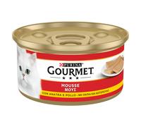 Gourmet 24 x 195 g umido gatto - Mousse Anatra & Pollo