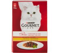 gourmet 8x Mon Petit con Carni Delicate Anatra, Pollo, Tacchino 6x50g 7613034453