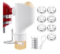 Gourmet, accessorio per impastatrice KitchenAid, accessorio per impastatrice da cucina, con 7 piatti intercambiabili, in plastica alimentare (aggiornamento)