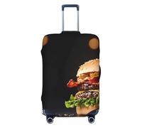 Gourmet Bacon Cheeseburger - Copribagagli da viaggio, elastico, per valigie, 45-81 cm, Nero , XL
