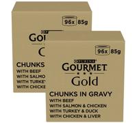 Gourmet Gold Cat Mix Dadini in Salsa Lattina Multipack 192X85G