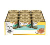 GOURMET GOLD Cibo umido per gatti adulti Mousse con Merluzzo e Delicate Carote 2