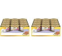 GOURMET Gold Cibo Umido per Gatti Cuccioli Mousse con Vitello 24 Lattine da 85g (Confezione da 2)