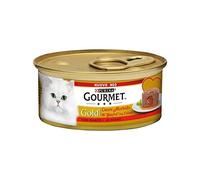 Purina Cat Gourmet Gold Cuore Morbido Manzo - Purina Cat Gourmet Gold Cuore Morbido Manzo - Lattina Da 85 Gr - CONFEZIONE RISPARMIO