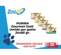 GOURMET GOLD da 24x85gr Lattine umido per GATTI + trasporto gratuito
