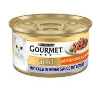 Gourmet Gold Dadini in Salsa 48 x 85 g - Vitello e Verdura