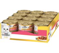 GOURMET Gold Dadini in Salsa con Verdure Cat Lattina Multipack 24x85G TROTA E VERDURE