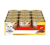 GOURMET Gold Delizie in Salsa Cibo Umido per Gatti Adulti Filettini con Manzo 24 Lattine da 85g