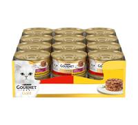 GOURMET Gold Intrecci Cibo Umido per Gatti Adulti Bocconcini con Manzo e Pollo