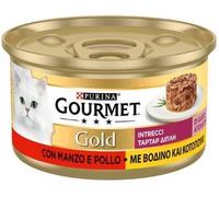 GOURMET GOLD INTRECCI DI GUSTO POLLO & MANZO 85 GR.