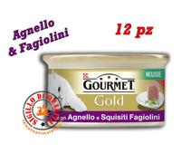 Purina GOURMET Gold Mousse – Umido per gatto Agnello e fagiolini – 85 g
