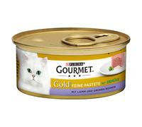 Gourmet Gold Mousse e Paté 48 x 85 g Umido per gatto - Paté: Agnello e Fagiolini