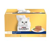 Gourmet Gold Mousse mix di pate - pollo, tacchino, tonno, coniglio 48 x 85 g