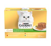 Gourmet Gold Paté 24 x 85 g Alimento umido per gatti - con Verdure