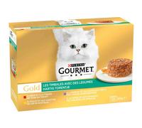 Gourmet Gold Tortini 24 x 85 g - Mix con Pollo