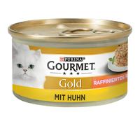 Gourmet Gold Tortini 24 x 85 g - Mix di Carne: Manzo + Pollo
