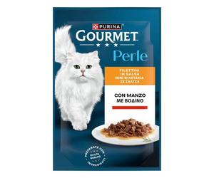 Gourmet le Perle Filettini in Salsa 85 gr Manzo - confezione da 26 pezzi - Cibo umido per gatti - 1° ORDINE? scegli lo sconto BZR5 / BZR20 + 200 punti fedeltà