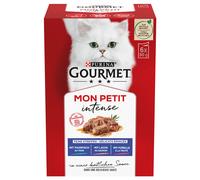 Gourmet Mon Petit 48 x 50 g Alimento umido per gatti - Tonno, Salmone, Trota