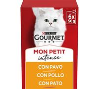 Gourmet Cat Food with Bird Purina Mon Petit Tagli Sottili in Salsa, Cibo Umido per Gatti, 37.5 g (Paquete de 8), 2400 unità
