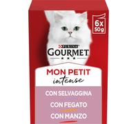 GOURMET MON PETIT (SELVAGGINA, FEGATO, MANZO) 6 x 50 GR.