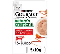 GOURMET Nature’s Creations Cat Snack con Manzo 5X10G