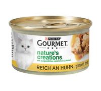 Gourmet Nature's Creations 24 x 85 g Alimento umido per gatti - Pollo con Spinaci & Pomodori