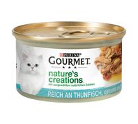 Gourmet Nature's Creations 24 x 85 g Alimento umido per gatti - Tonno con Pomodori & Riso