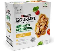 Gourmet Nature's Creation Cat Mini filetti in salsa 8x85 gr - Pollo - Tacchino - 1° ORDINE? scegli lo sconto BZR5 / BZR20 + 200 punti fedeltà