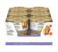 GOURMET NATURE'S CREATIONS Cibo Umido per Gatti Adulti Filettini con Agnello guarnito con pomodori e pastinaca 12 lattine da 85g