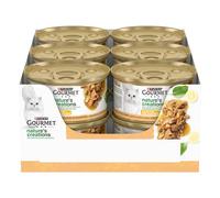 GOURMET NATURE'S CREATIONS Cibo Umido per Gatti Adulti Filettini con Tacchino guarnito con spinaci e pastinaca 12 lattine da 85g