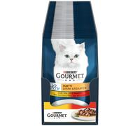 GOURMET Perle Duetti Cat Busta Multipack 26x85G POLLO E MANZO