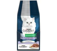 GOURMET Perle Filettini In Salsa Cat Busta Multipack 26x85G VITELLO E VERDURE