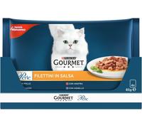 GOURMET Perle Filettini in Salsa Cat Busta Multipack 4x85G MIX CARNE