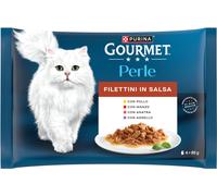 Gourmet Perle Filettini in Salsa Cat Busta Multipack 4x85G MIX CARNE