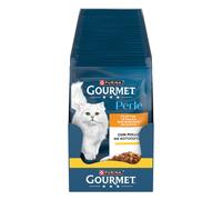 Gourmet Perle Filettini in Salsa Cibo Umido per Gatti con Pollo 26 Buste da 85g