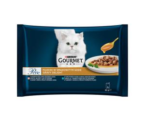 Gourmet Perle Gravy Delight salmone e tonno 4 x 85 g