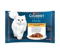 Gourmet Perle Pacco misto 4 x 85 g - Duetto di terra (4 varianti)