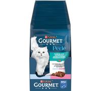 Gourmet Perle Piaceri del Mare Cat Busta Multipack 26x85G PESCE DELL'OCEANO E GAMBERETTI